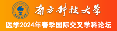 免费版大鸡巴造BB南方科技大学医学2024年春季国际交叉学科论坛